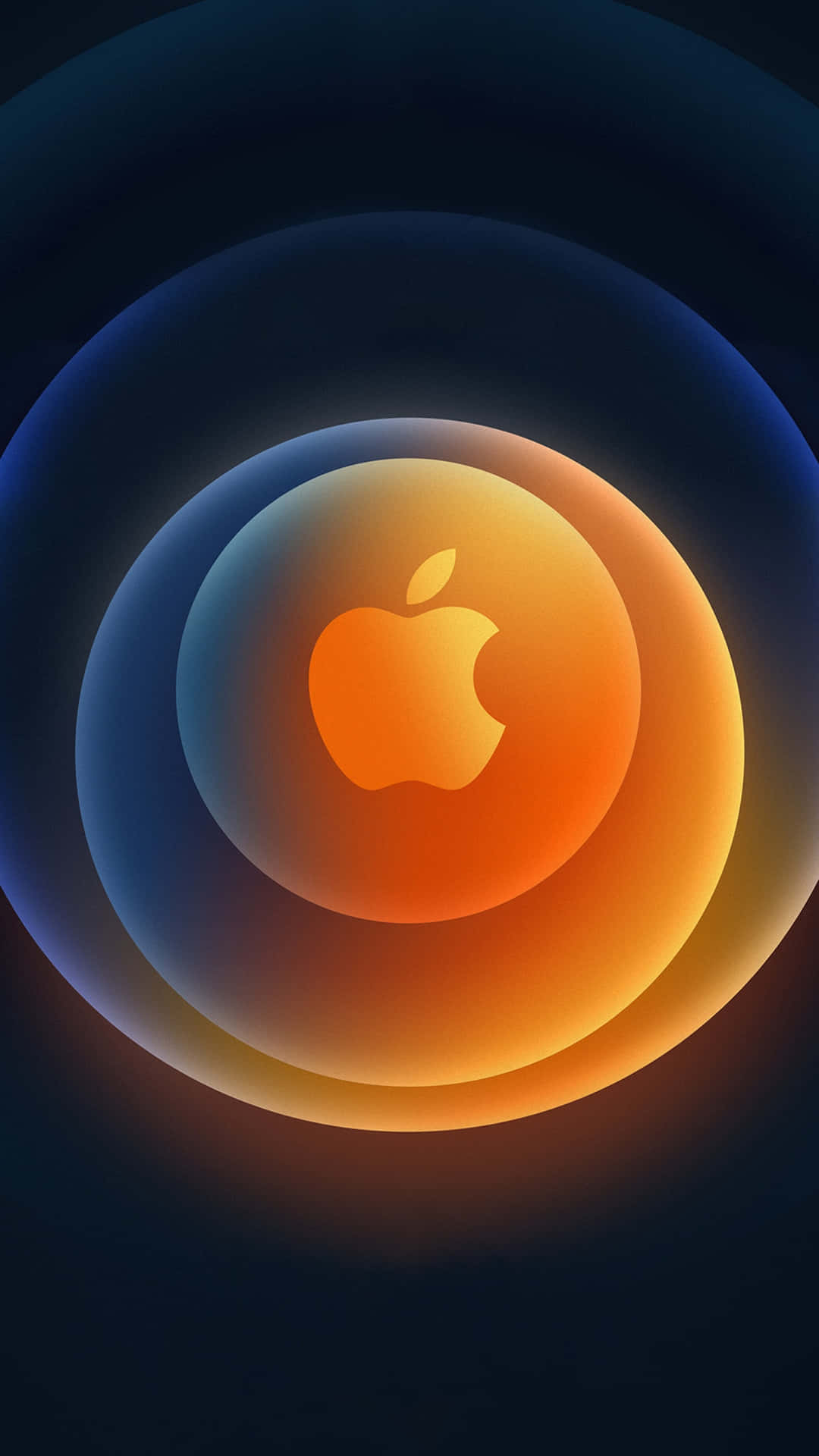 Apple Logo On Iphone X Background