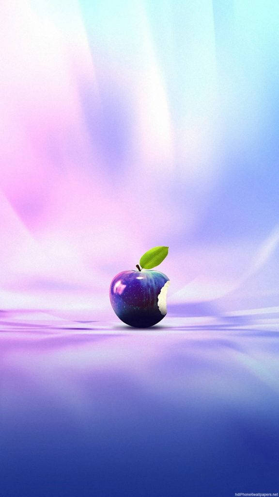 Apple Logo Purple Iphone Background