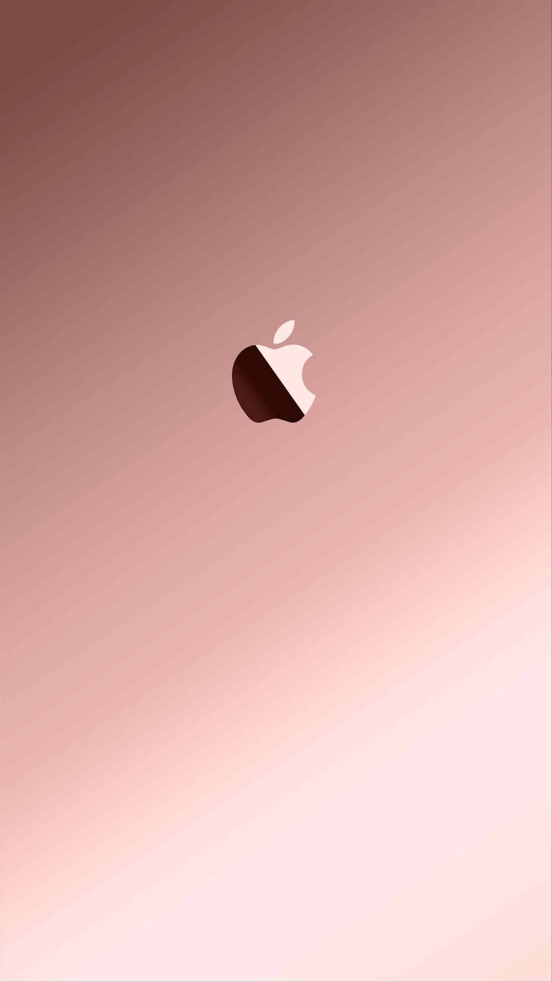 Apple Logo Rose Gold Iphone Background