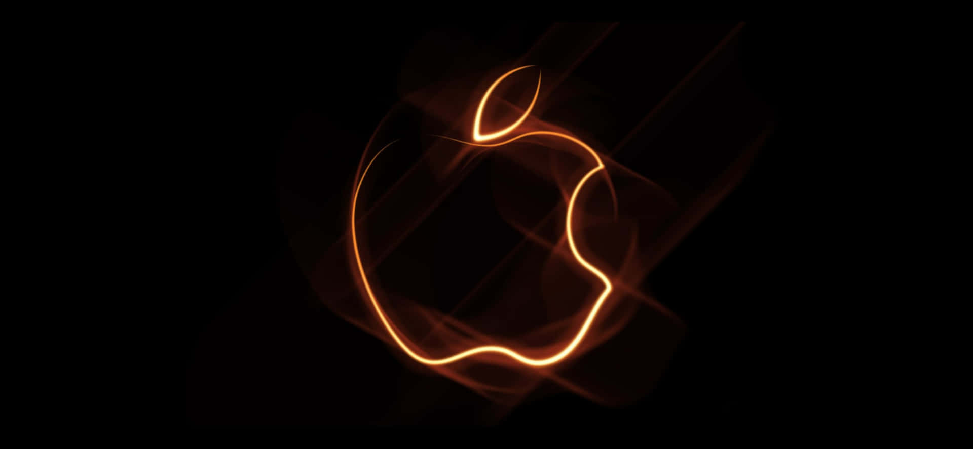 Apple Logo Shines Brightly On Iphone X Background