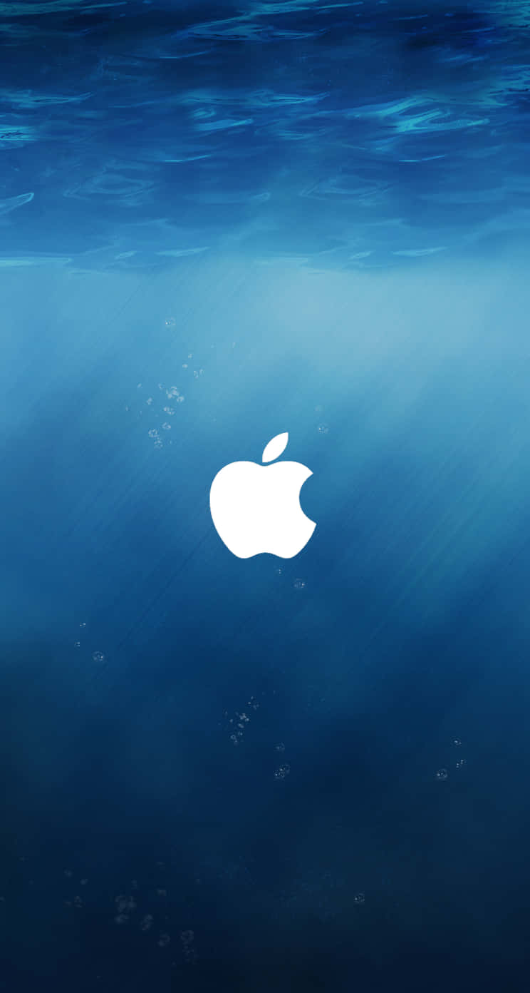 Apple Logo Under Water Wallpaper Background
