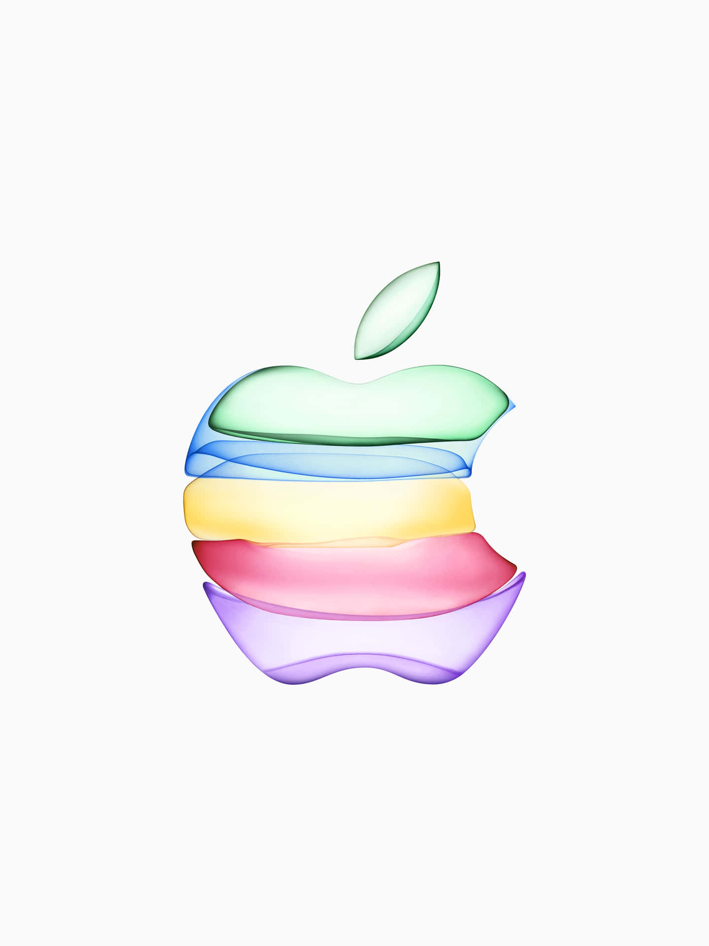 Apple Logo With Colorful Stripes