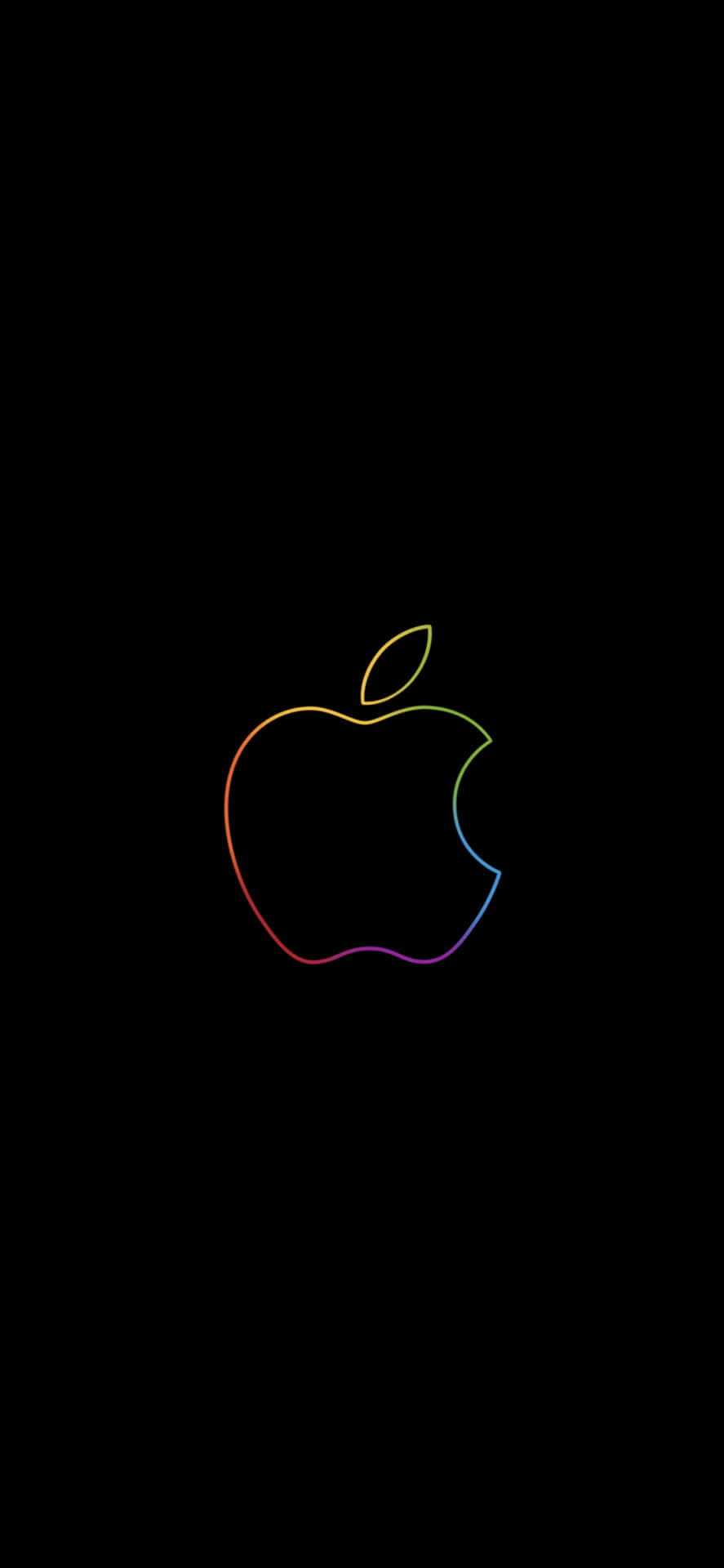 Apple Logo With Iphone X Background Background