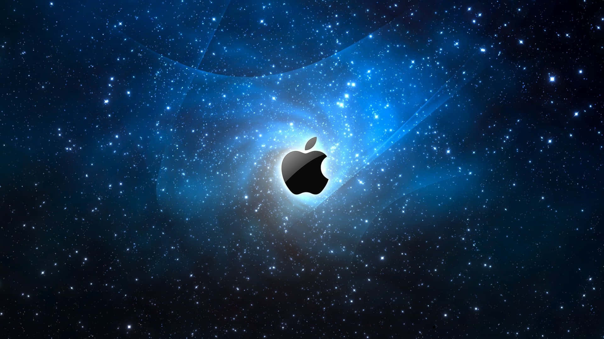 Apple Mac Desktop Blue Galaxy Background