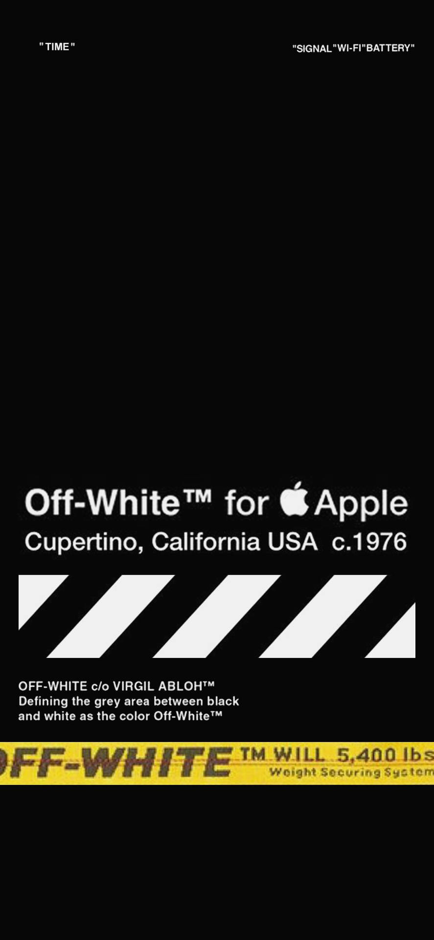 Apple Off White Logo Background