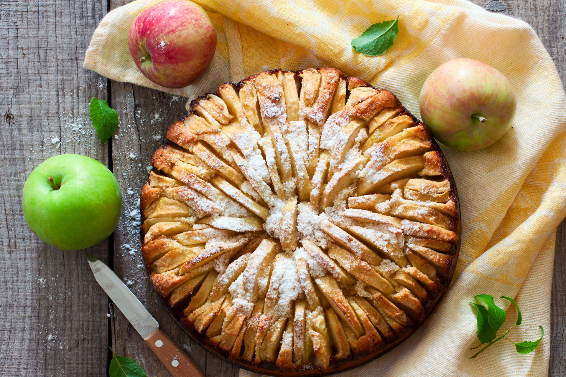 Apple Slices On Pie