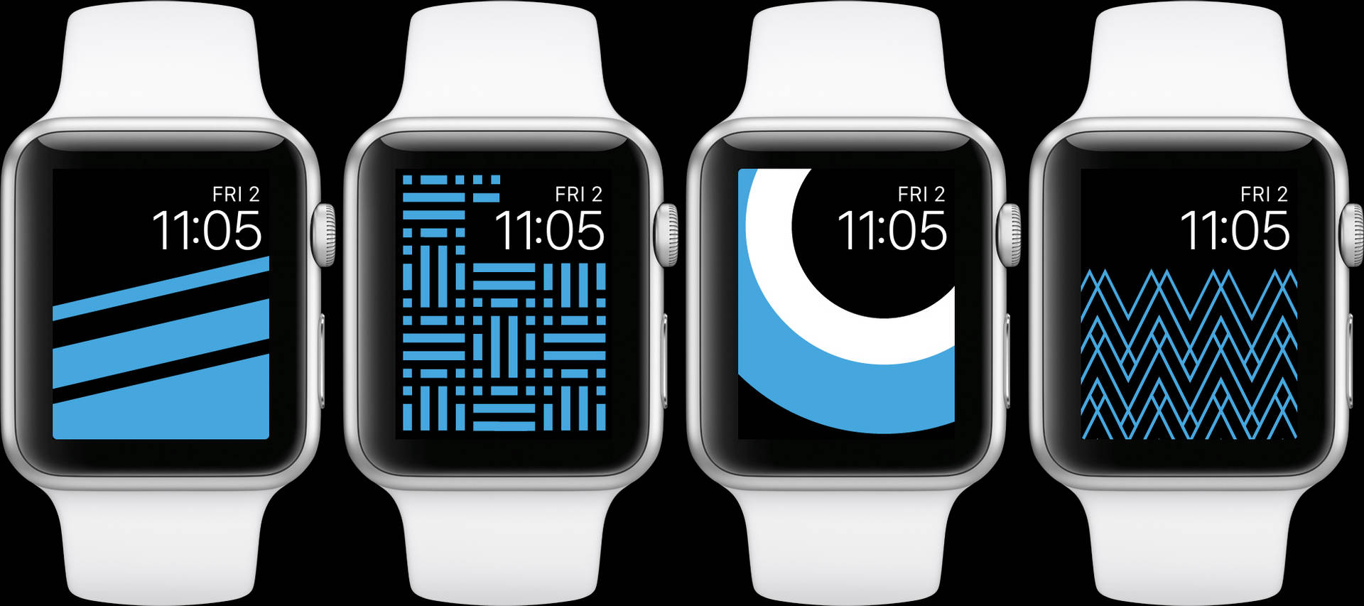 Apple Watch Blue Themed Interfaces Background