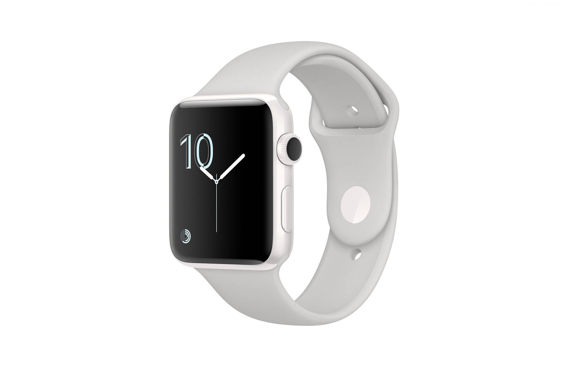 Apple Watch Clean Signature White Bezel Background