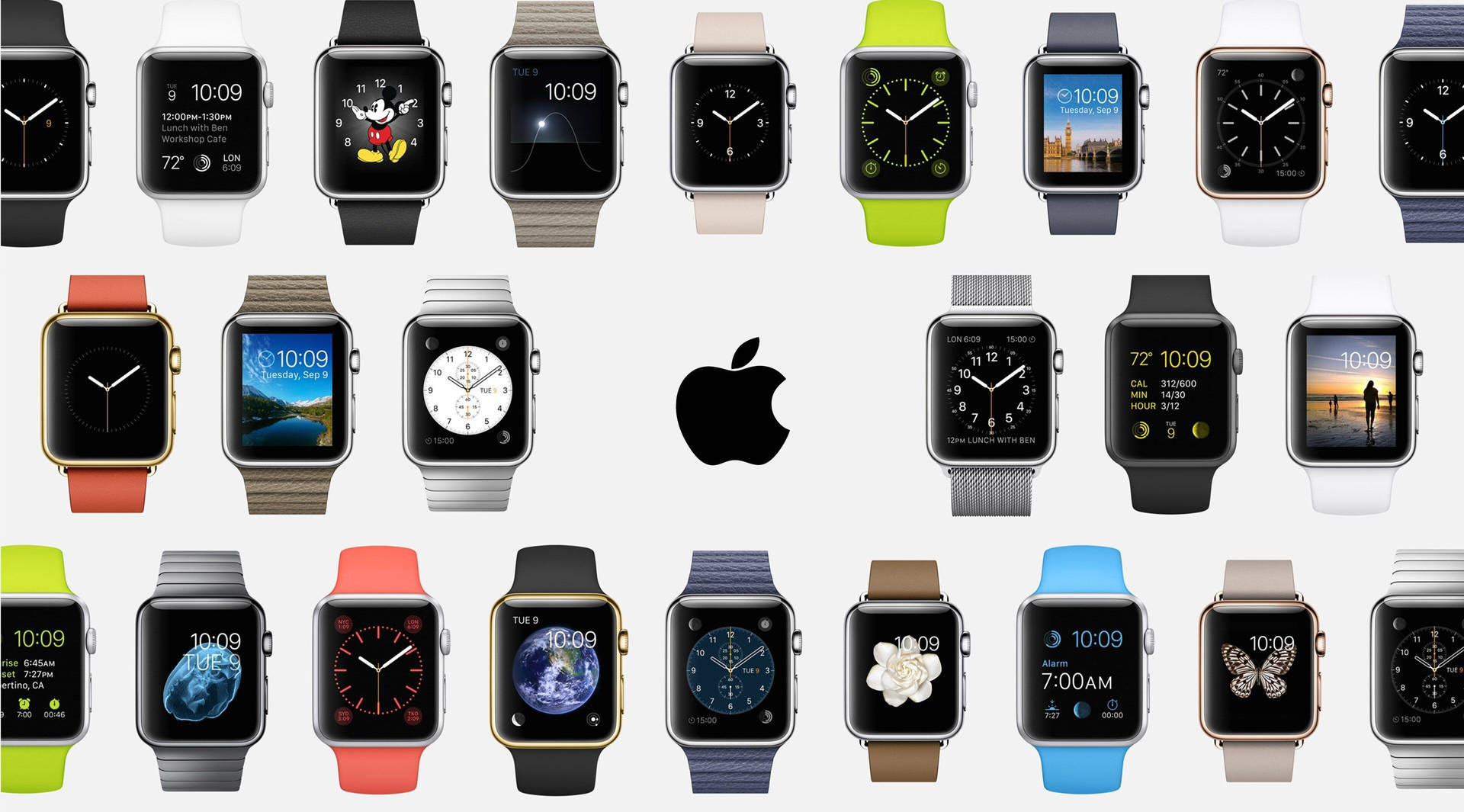 Apple Watch Different Series Background