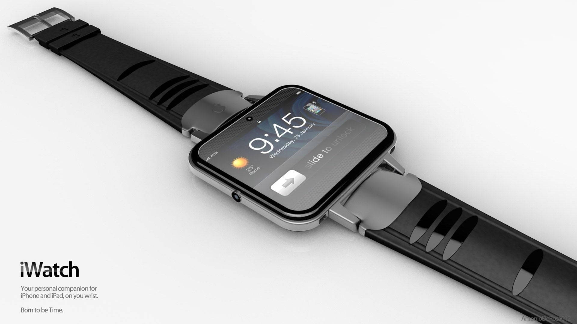 Apple Watch With Thinner Bezel Background