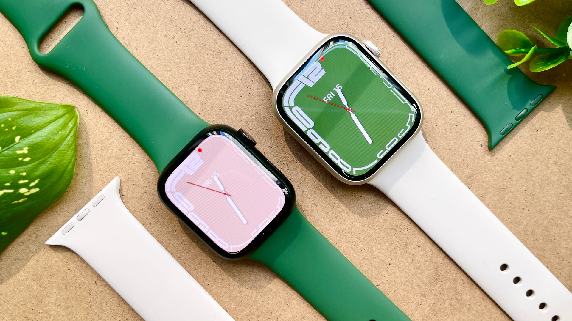 Apple Watches In Natural Colors Background