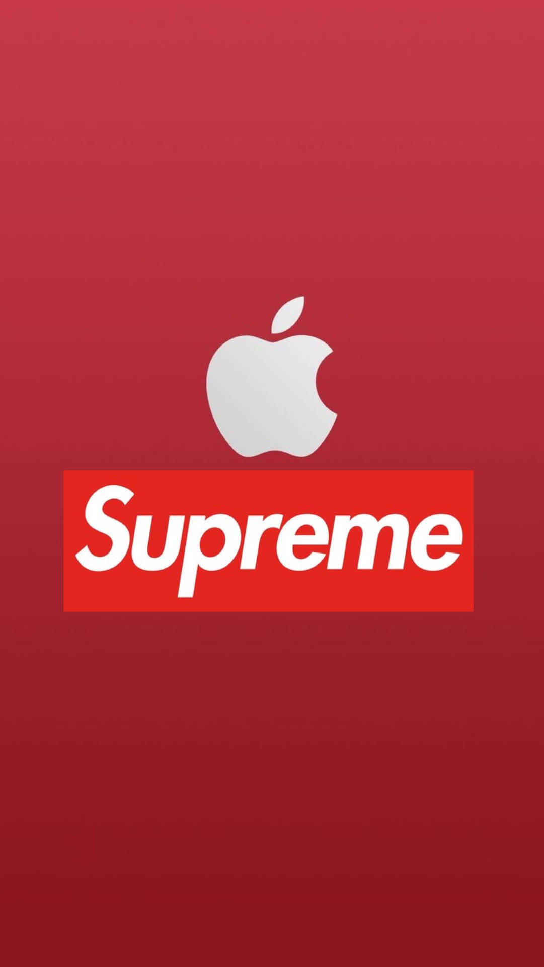Apple X Red Supreme Background