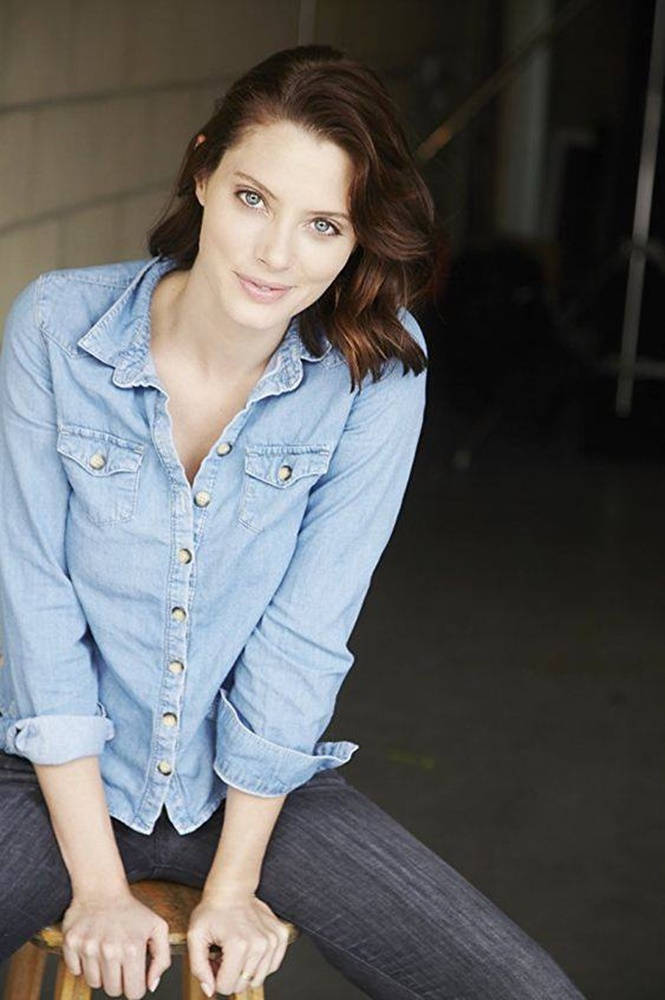 April Bowlby In A Denim Jacket