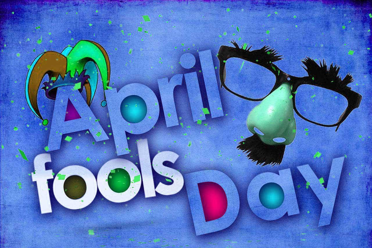 April Fools Day Clown And Mask Background