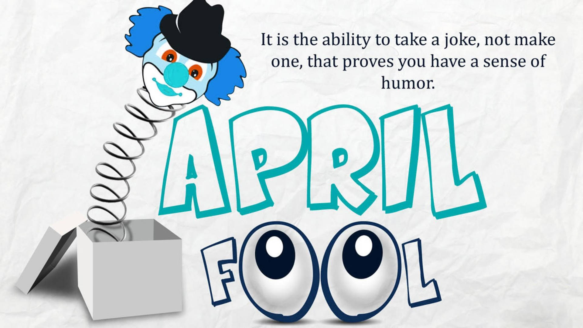 April Fools Day Pop Box Background