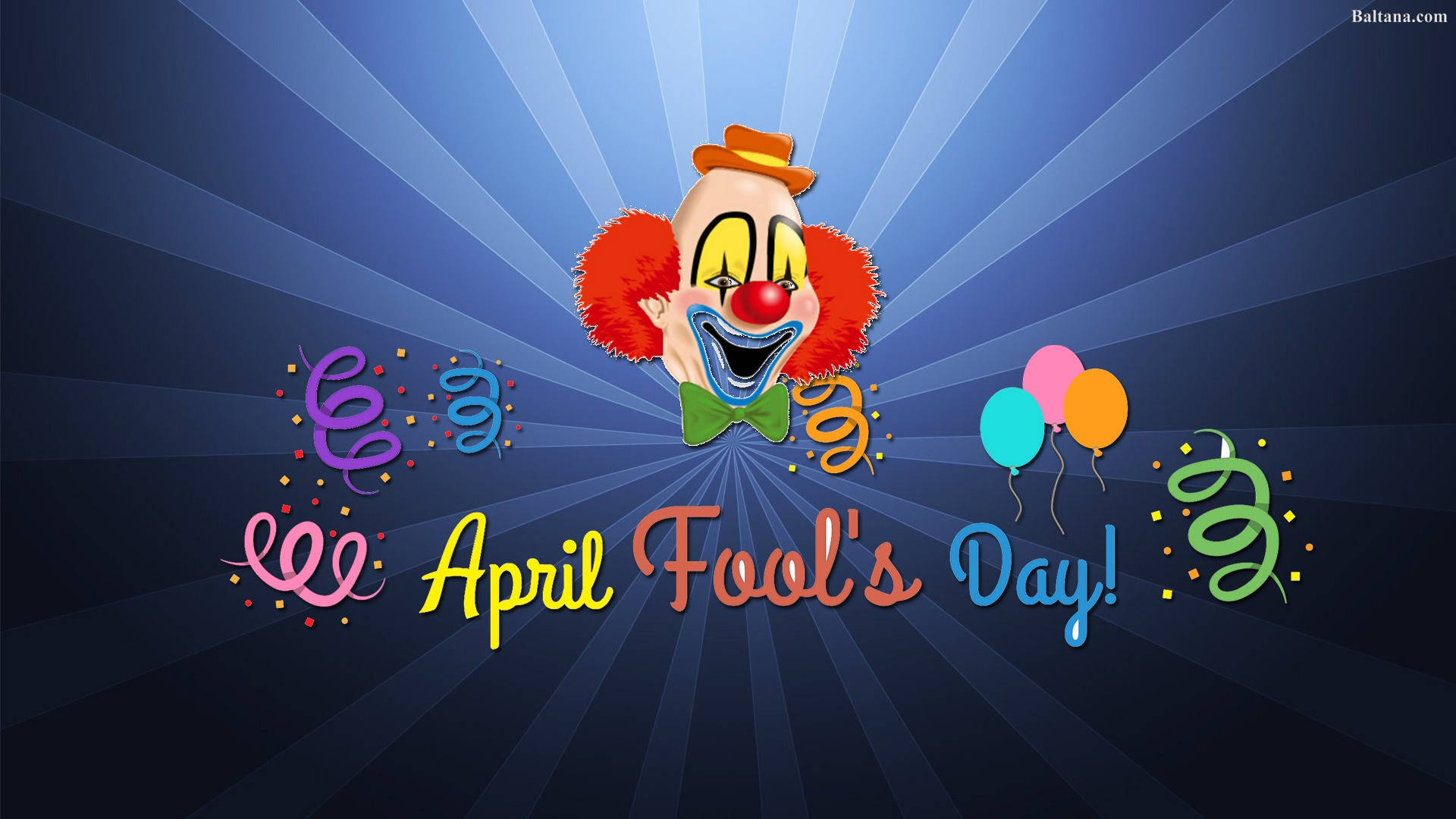 April Fools Day Red Clown Background