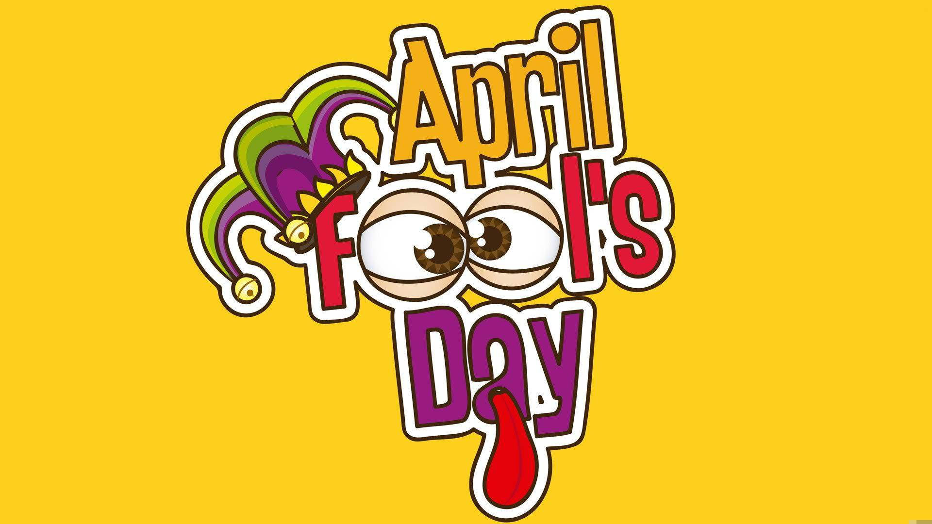 April Fools Day Yellow Background