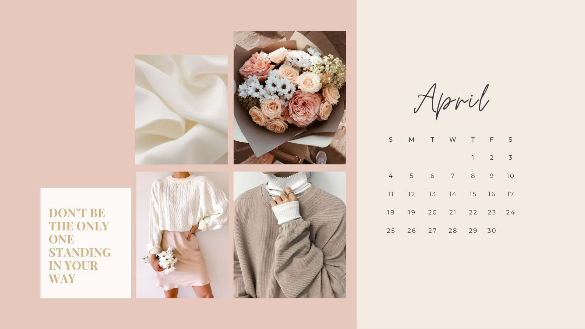April Inspiration Collage Background