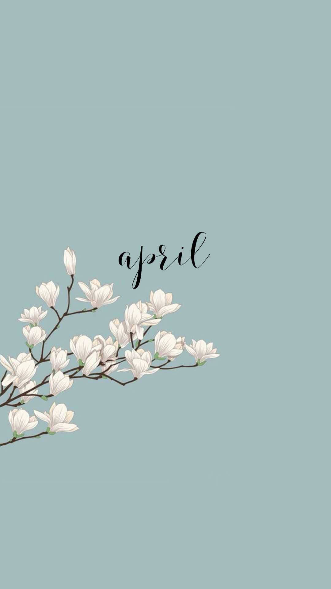 April Spring Aesthetic Background