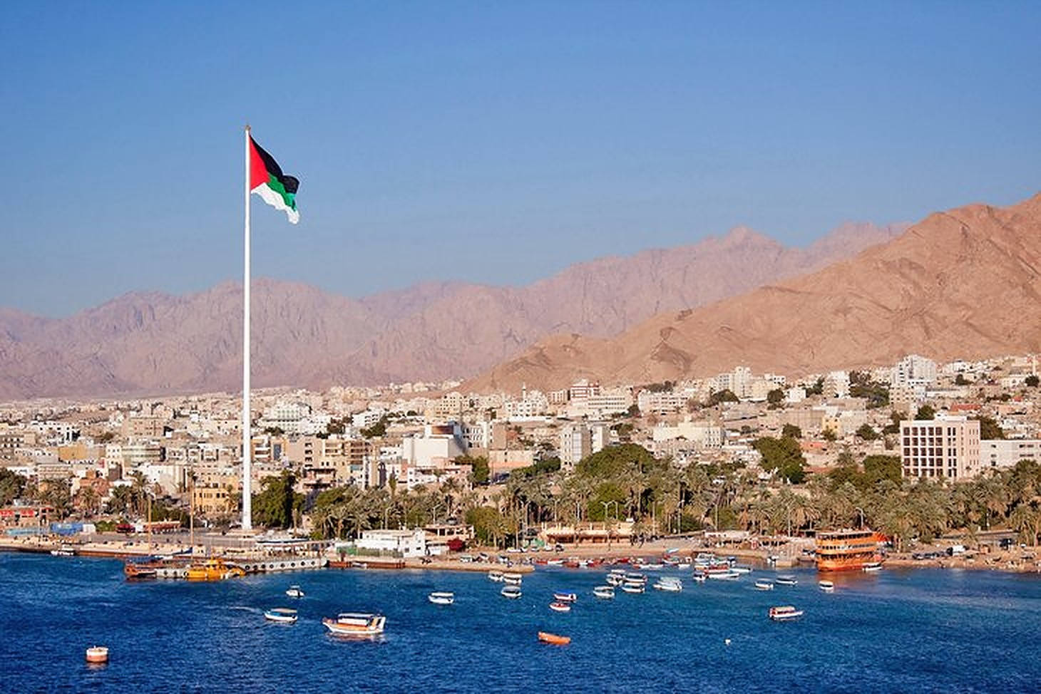 Aqaba, Jordan Shoreline Background