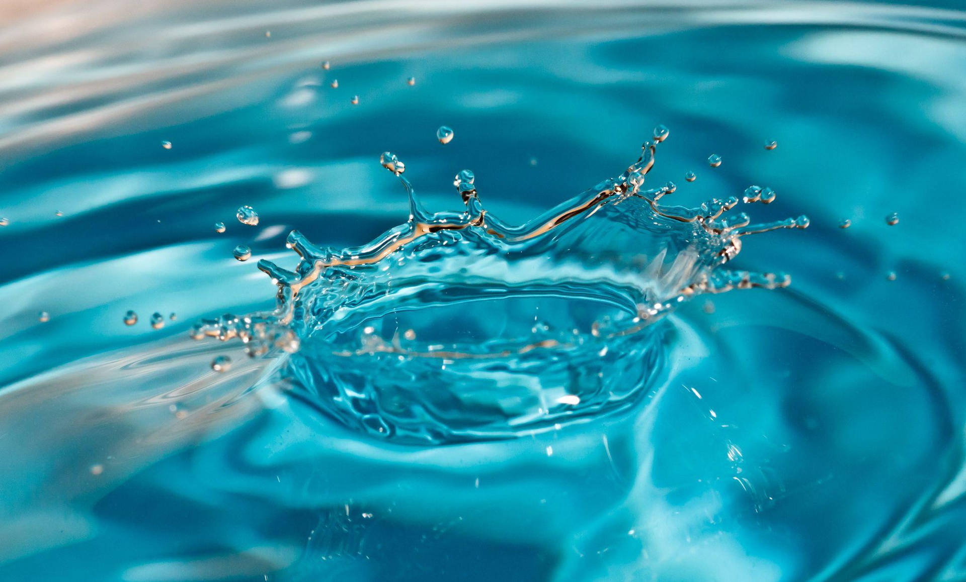 Aqua Blue Rippling Liquid Background