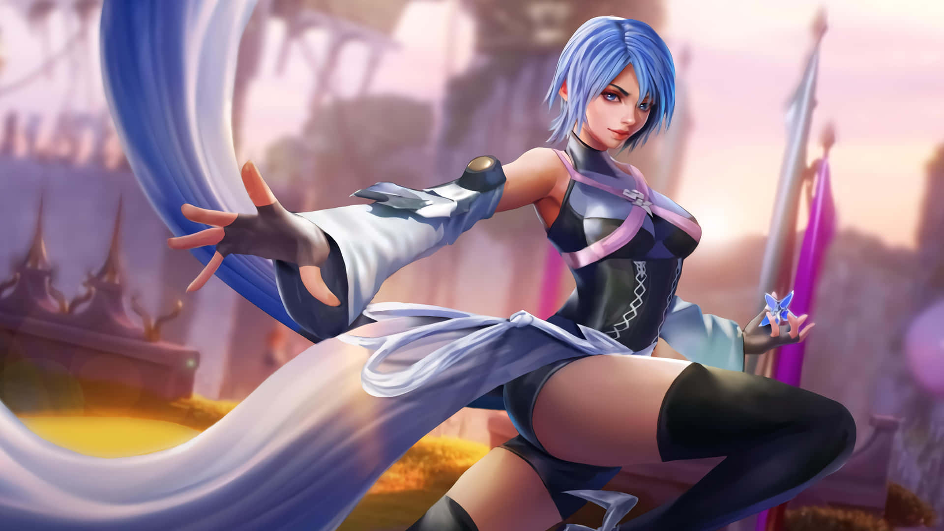 Aqua From Kingdom Hearts Shows Her Bravery Amidst Darkness.