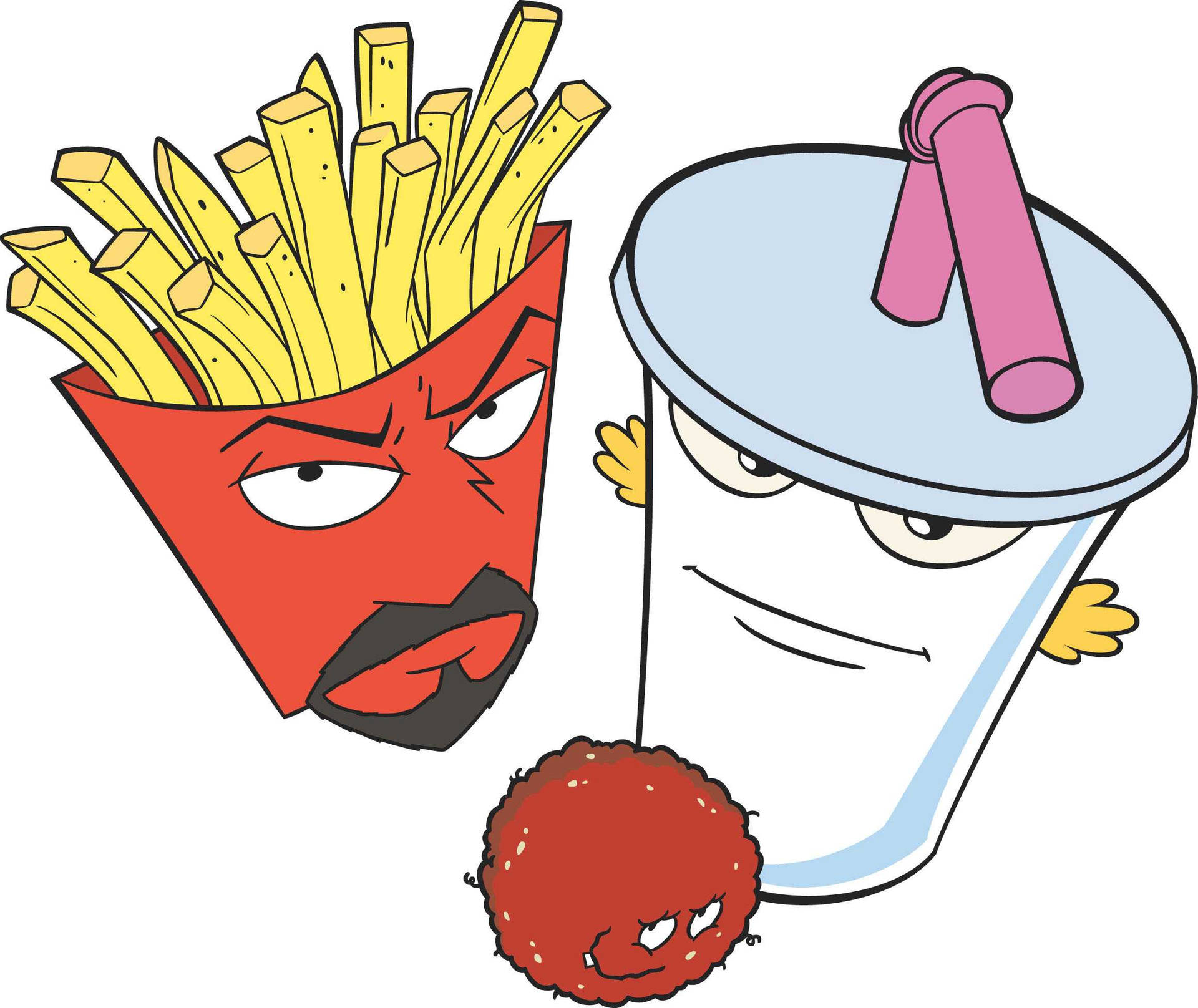 Aqua Teen Hunger Force Fast Food Items Background