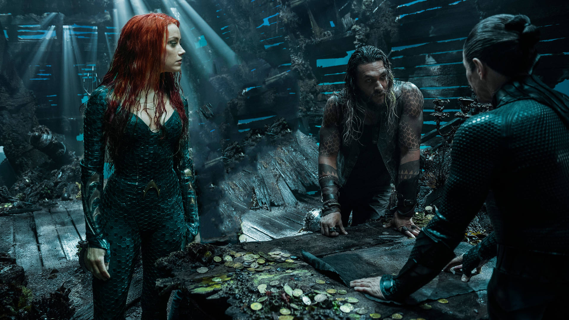 Aquaman And Mera Scene Background