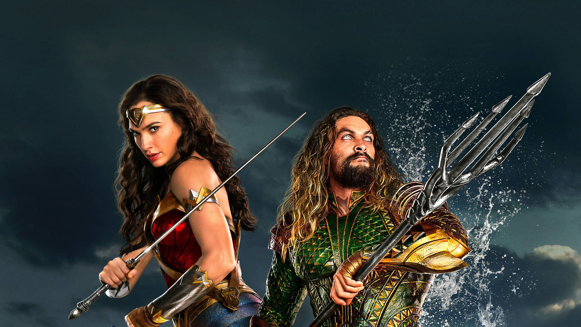 Aquaman And Wonderwoman Background