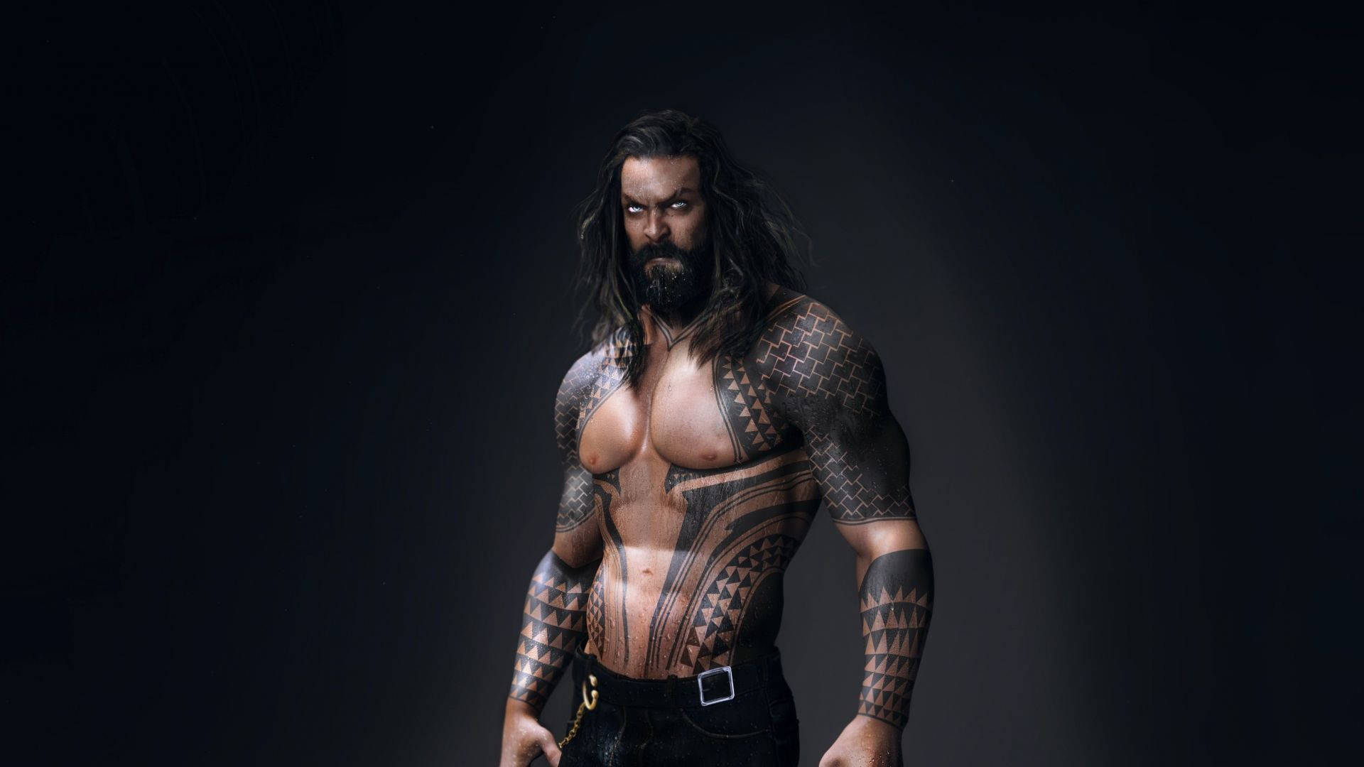 Aquaman Jason Momoa Tattoo Background