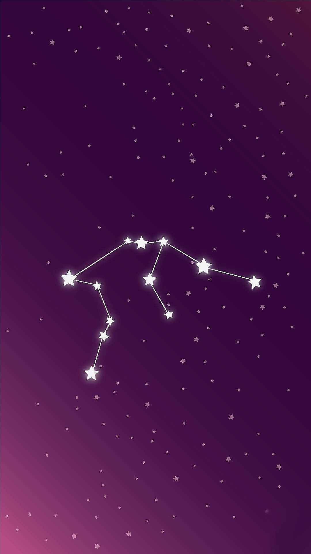 Aquarius Zodiac Constellation Background