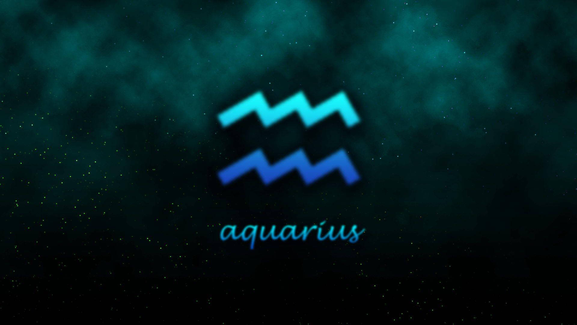 Aquarius Zodiac Symbol Background