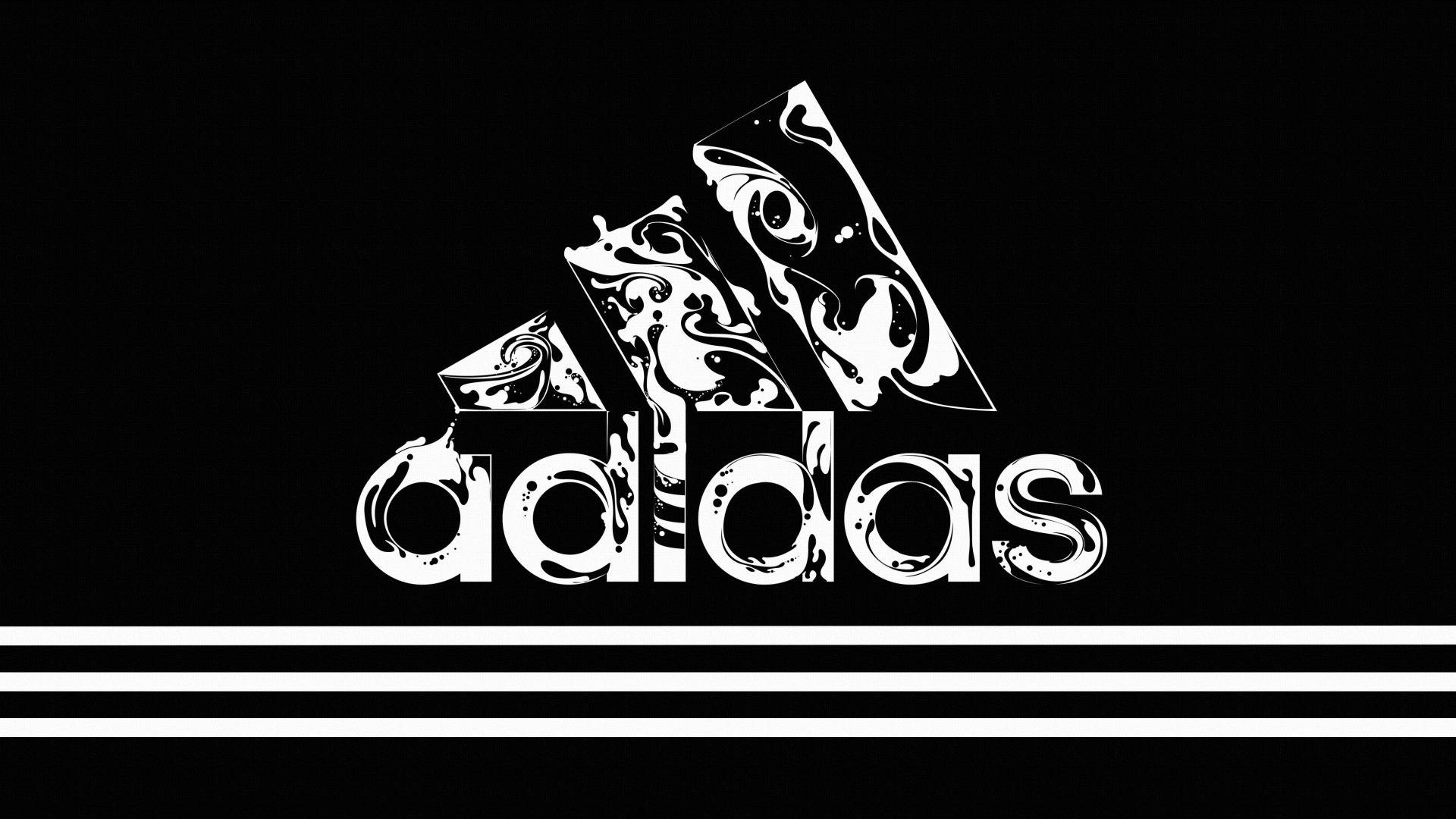 Aquatic Inspired Adidas Logo Background