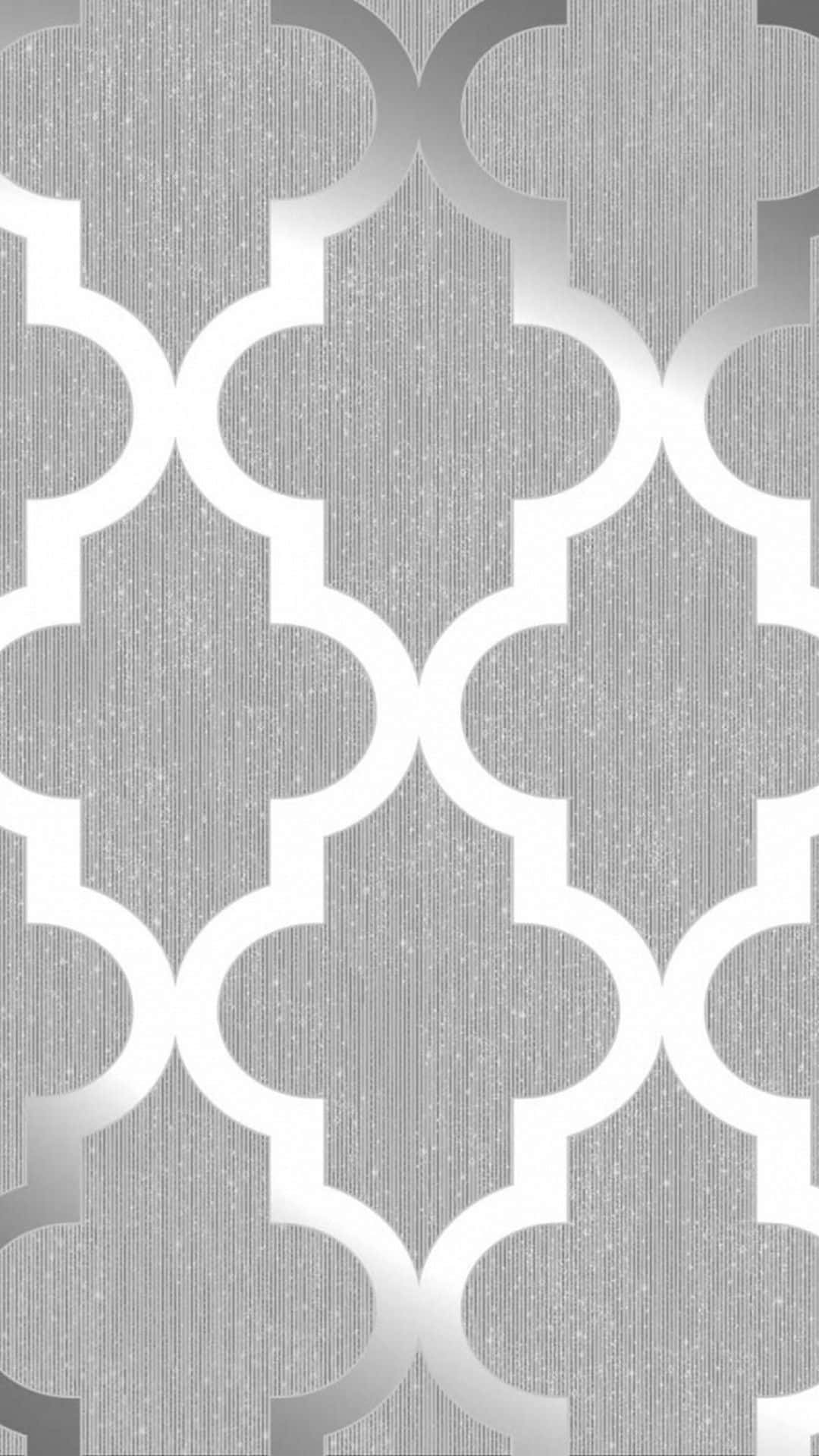 Arabesque Silver Aesthetic Iphone Background