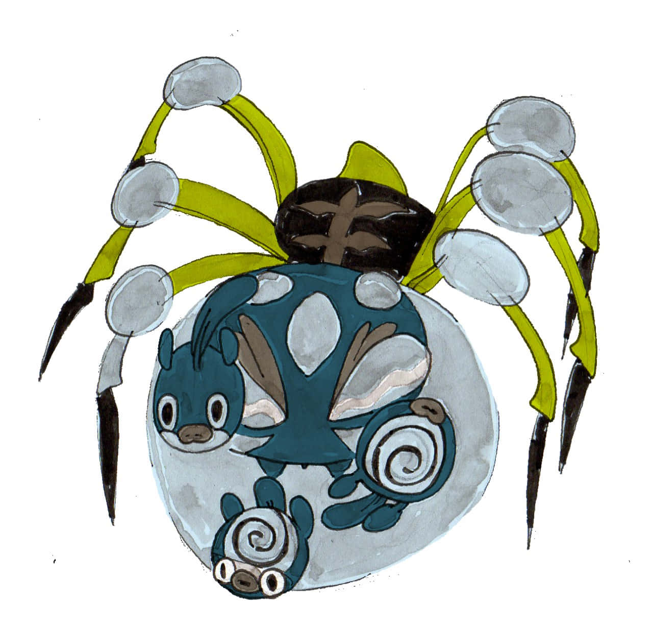 Araquanid With Poliwag