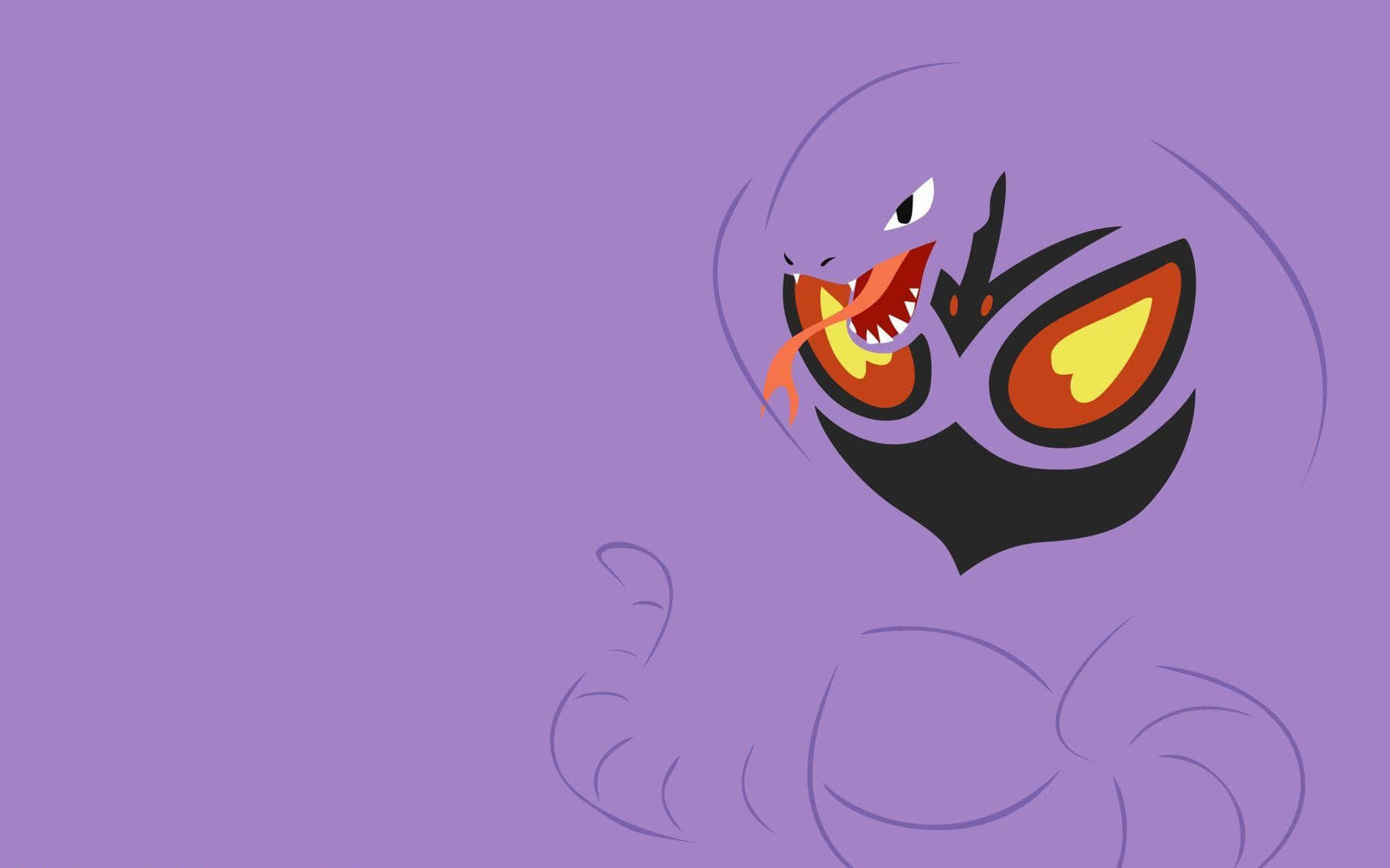 Arbok Blending In The Purple Background