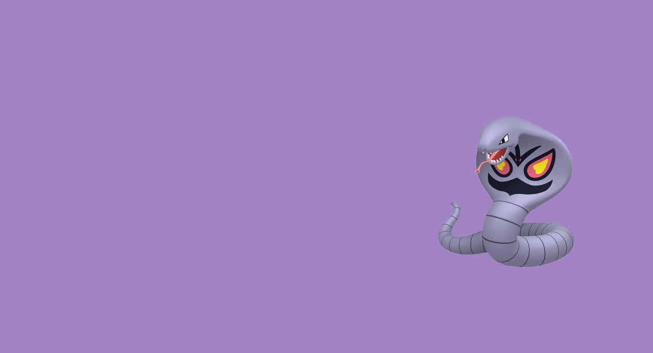 Arbok On Purple Background Background