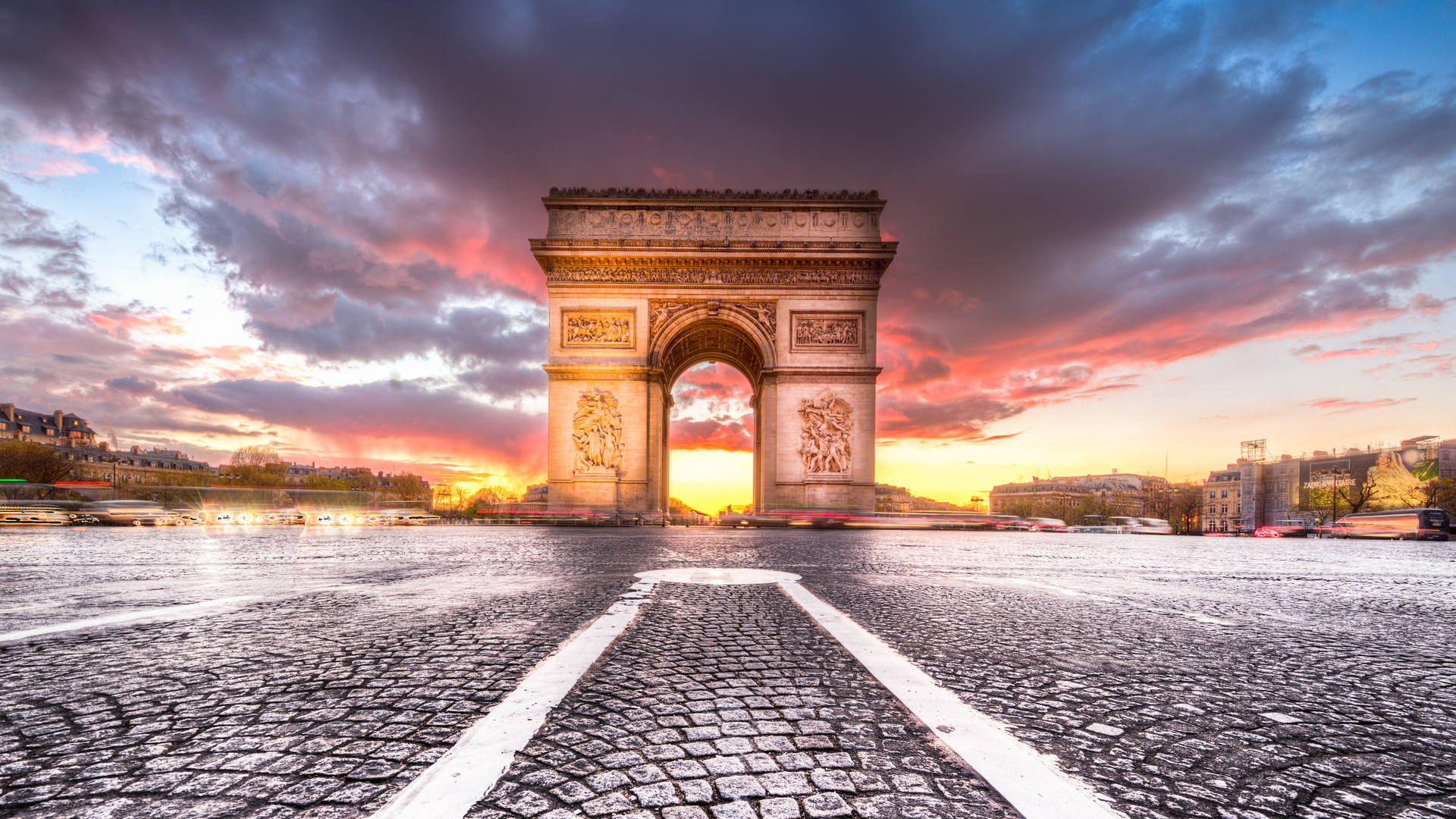 Arc De Triomphe France Background