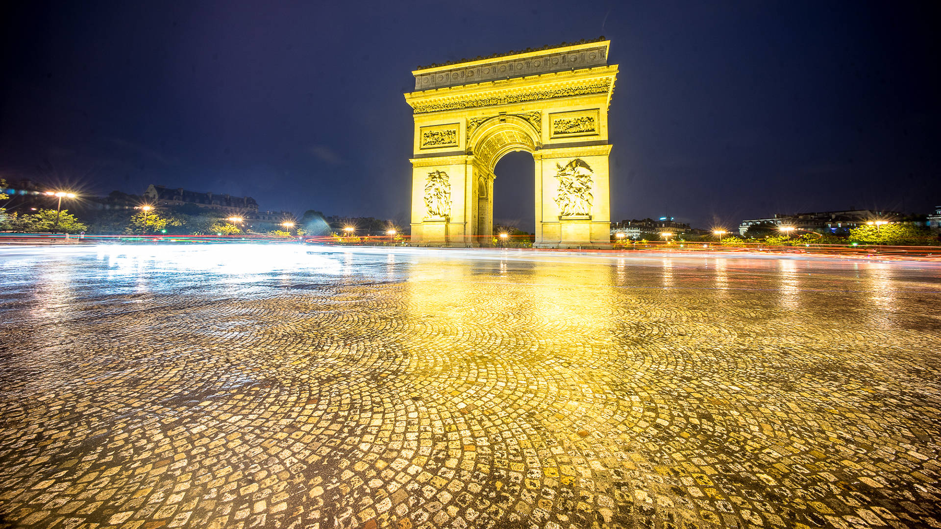 Arc De Triomphe Ground Background