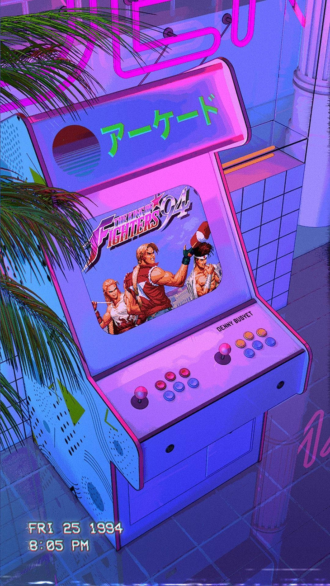 Arcade Aesthetic Art Background