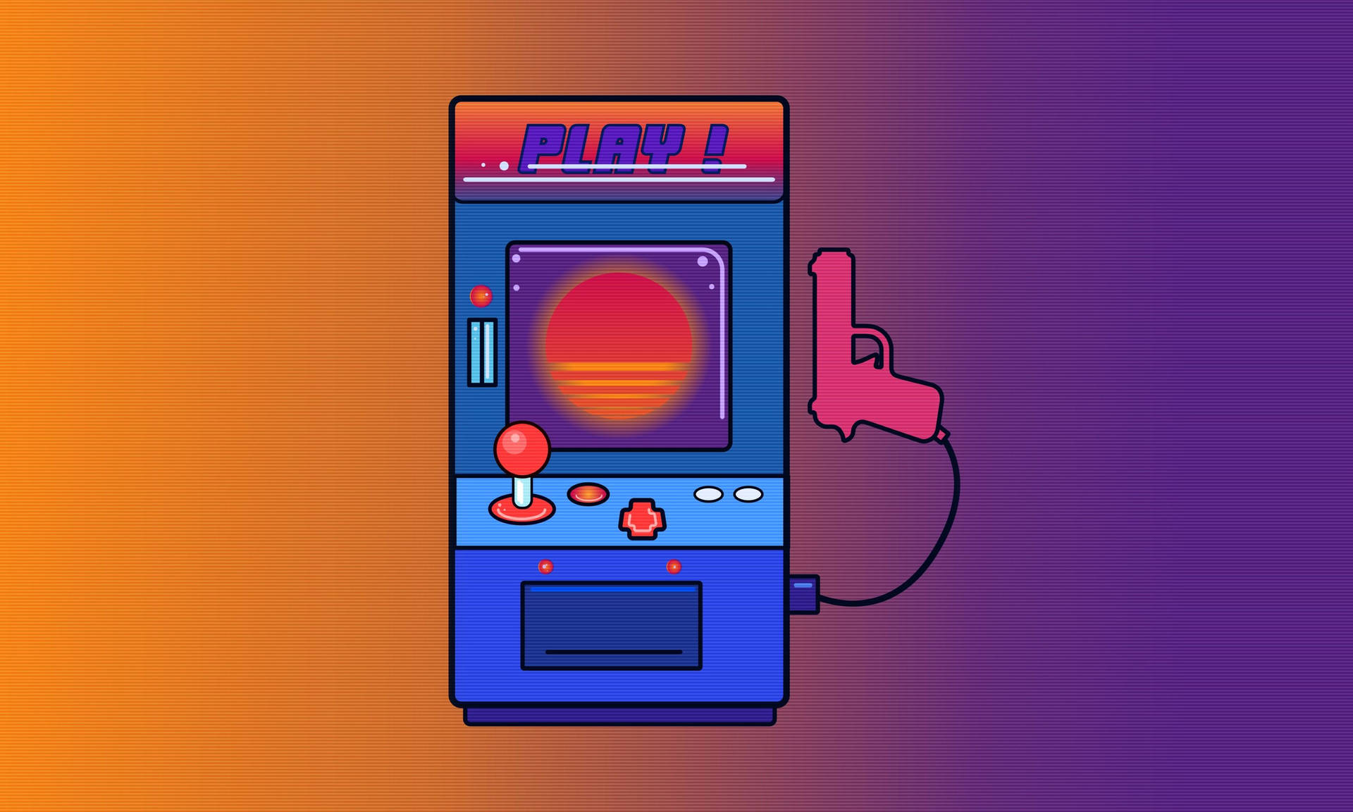 Arcade Cute Art Background