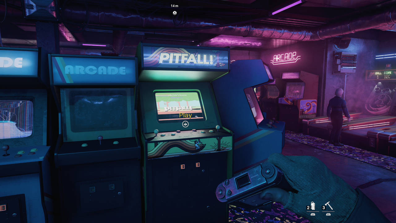 Arcade Lit Up Screen Background