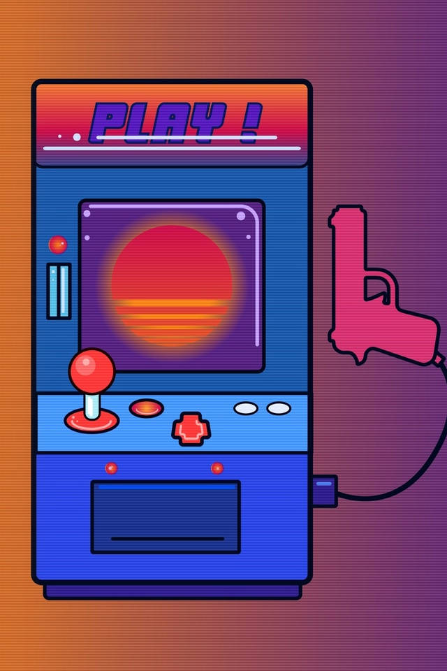 Arcade Retro Aesthetic Iphone Background