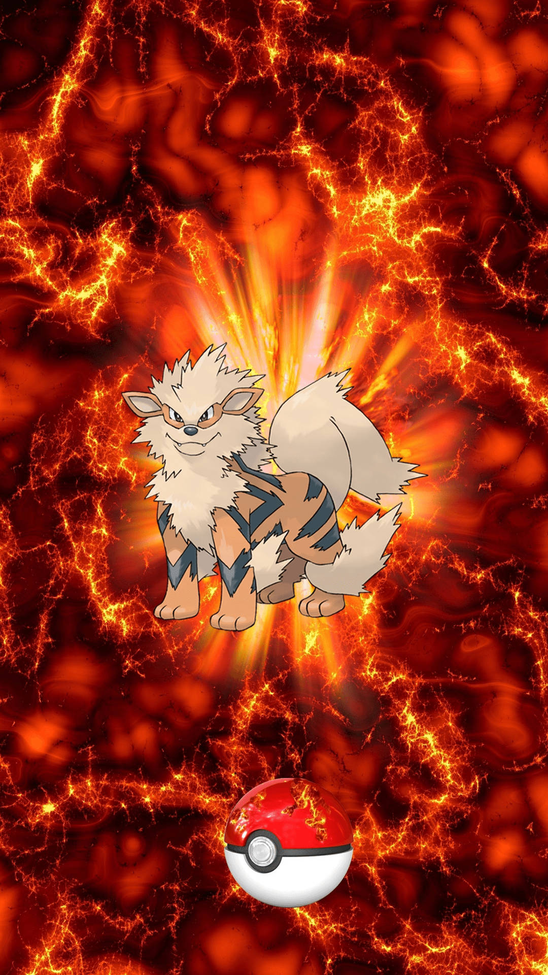 Arcanine Lava Aesthetic Phone