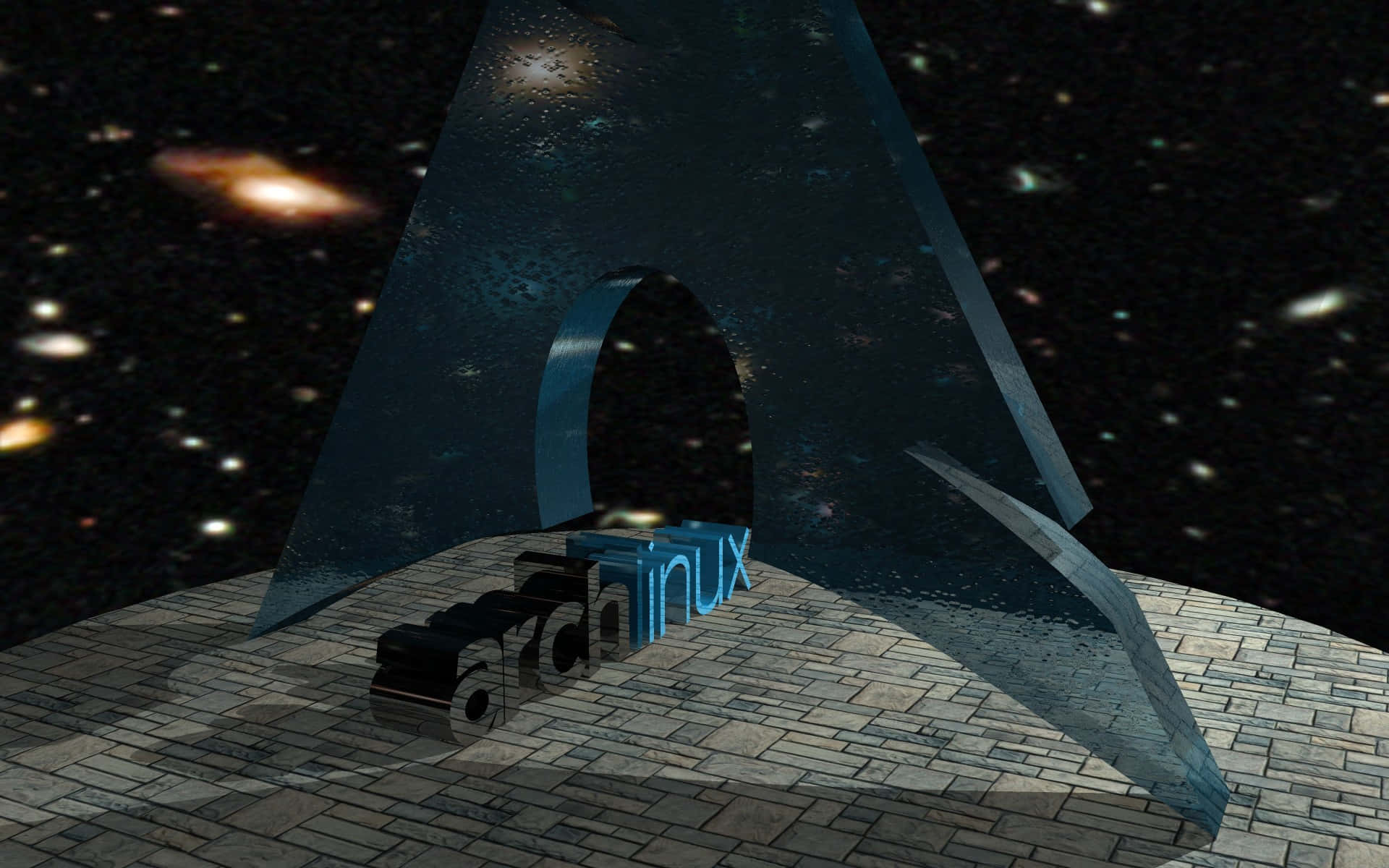 Arch Linux Abstract Art Wallpaper Background