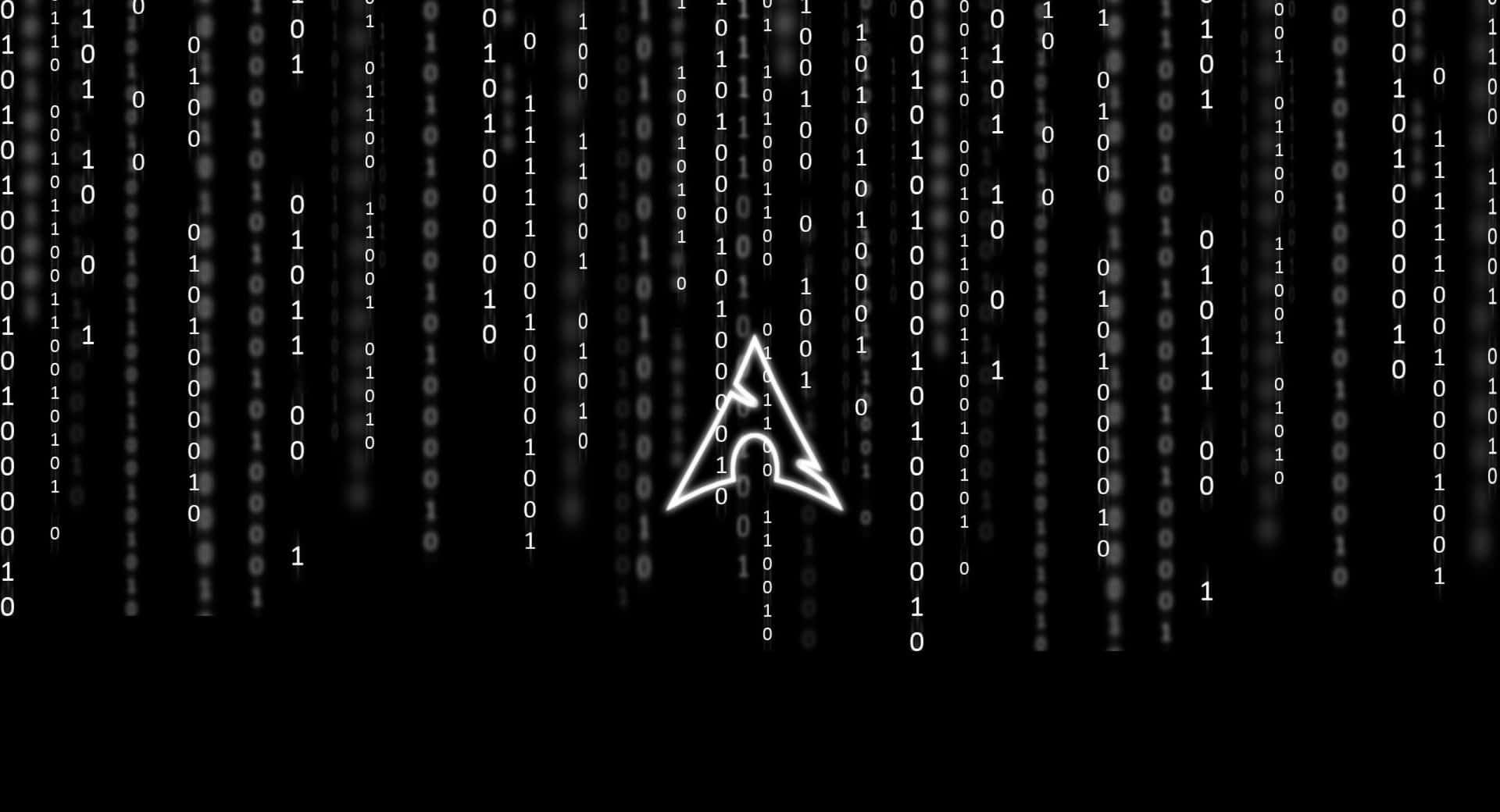 Arch Linux On A Futuristic Desktop Background