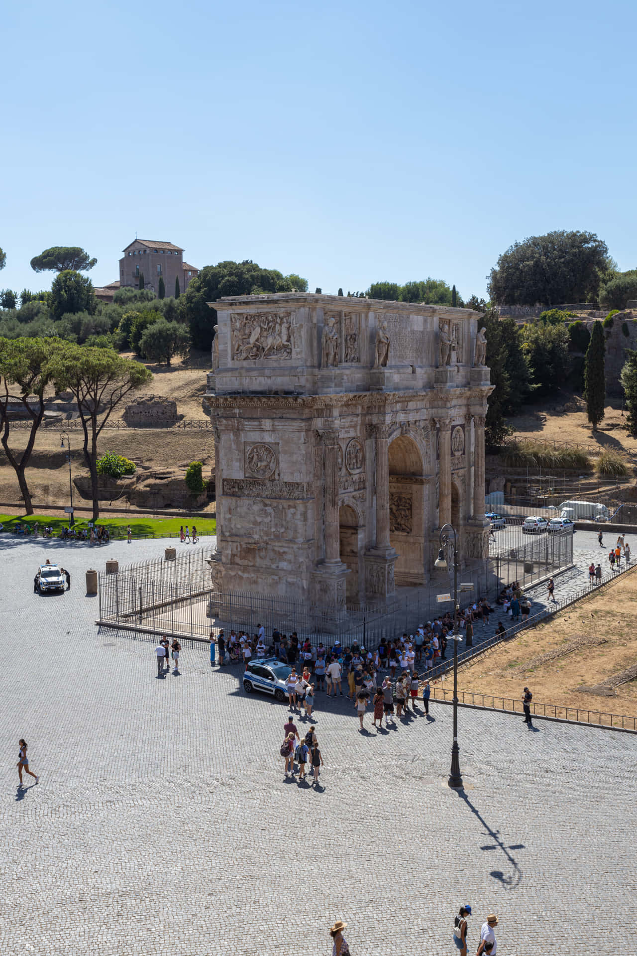 Arch Of Constantine Bird's-eye View Background