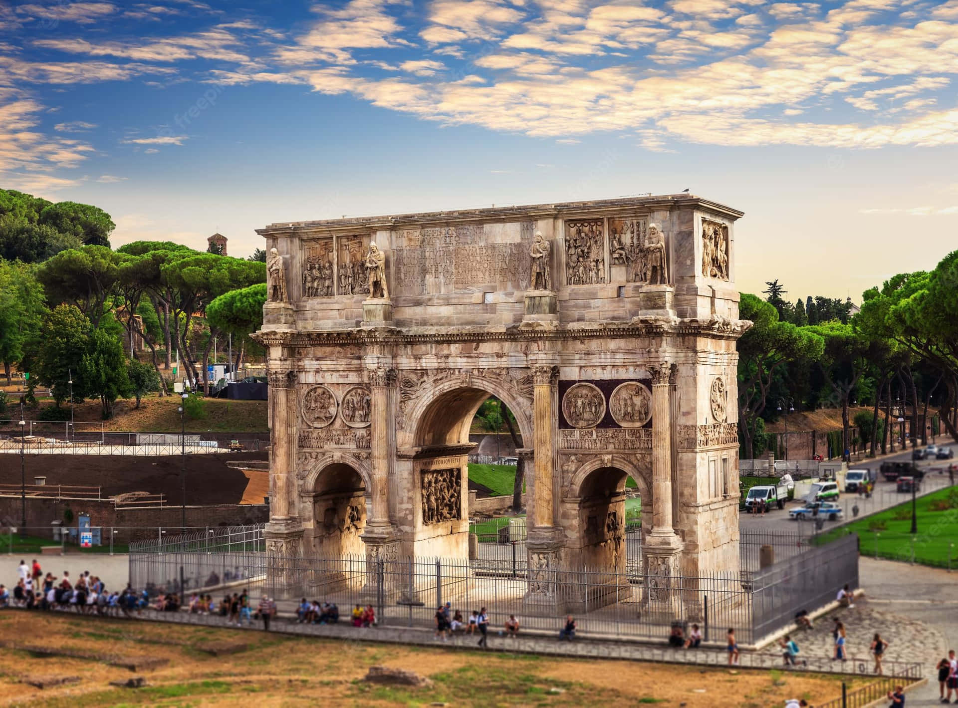 Arch Of Constantine Hdr Photo Background