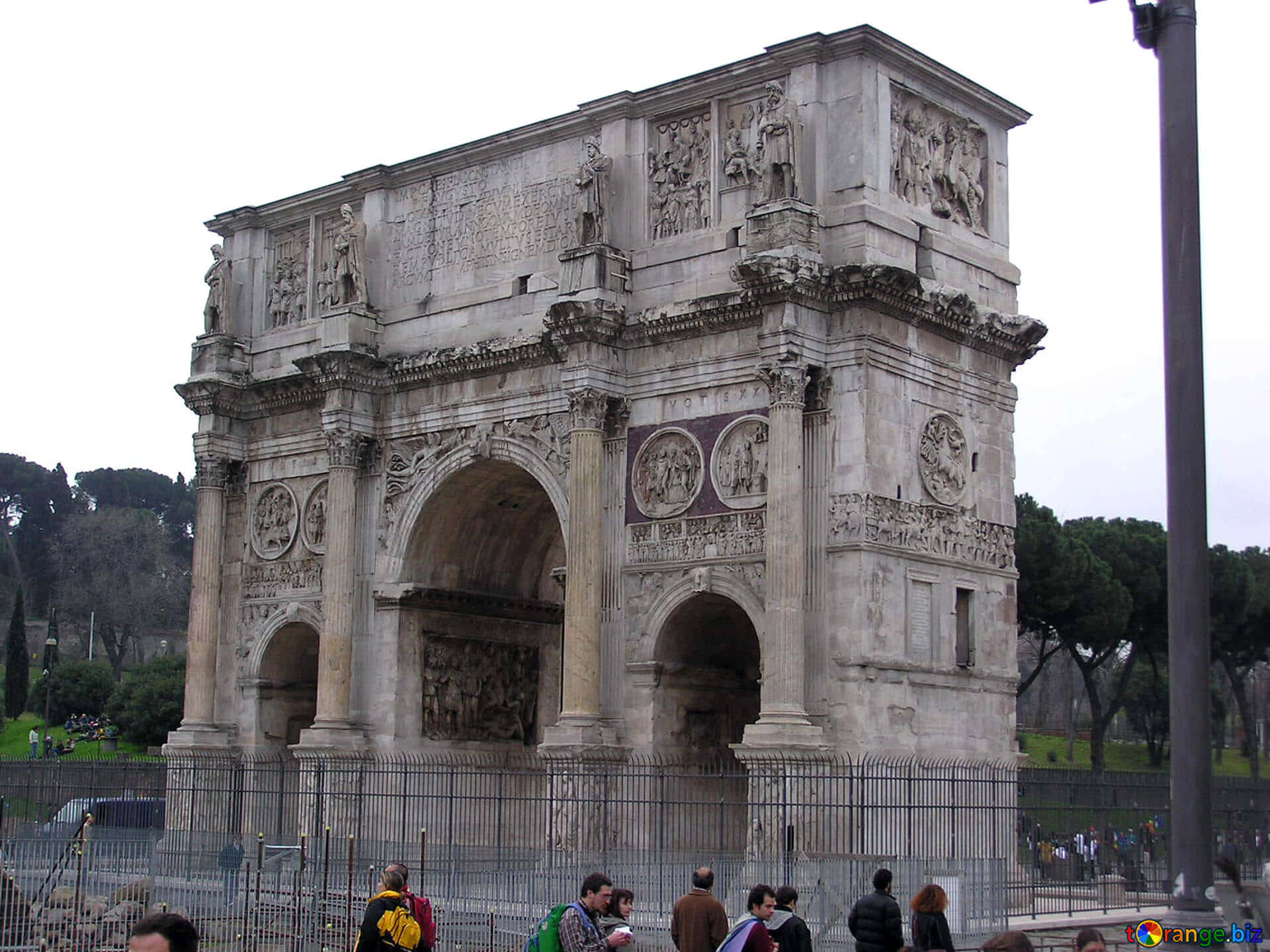 Arch Of Constantine Historical Landmark Background