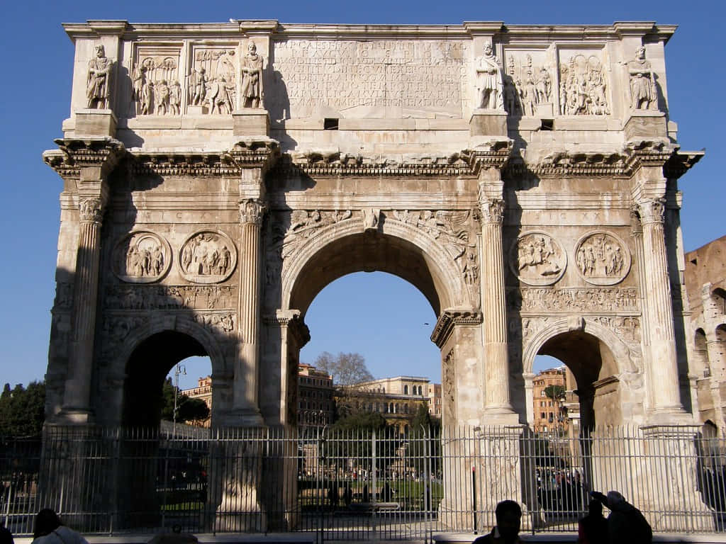 Arch Of Constantine Up Close Background
